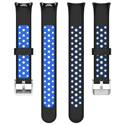 For Xiaomi Smart Band 8 Silicone Watch Band Dual Color Adjustable Wrist Strap