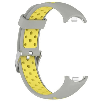 For Xiaomi Smart Band 8 Silicone Watch Band Dual Color Adjustable Wrist Strap