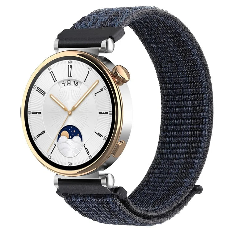For Huawei Watch GT 4 41mm / Garmin Venu 3S Nylon Watch Strap 18mm Sports Watchband