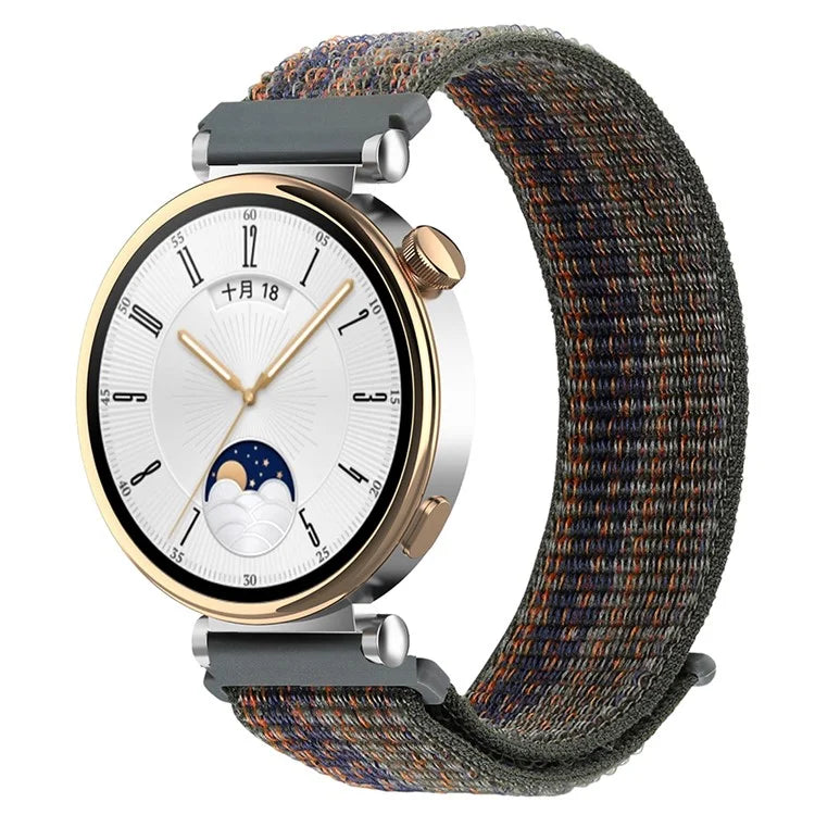 For Huawei Watch GT 4 41mm / Garmin Venu 3S Nylon Watch Strap 18mm Sports Watchband