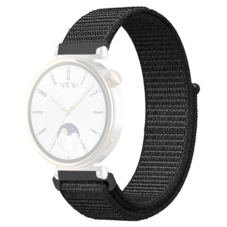For Huawei Watch GT 4 41mm / Garmin Venu 3S Watch Band 18mm Nylon Loop Adjustable Wrist Strap
