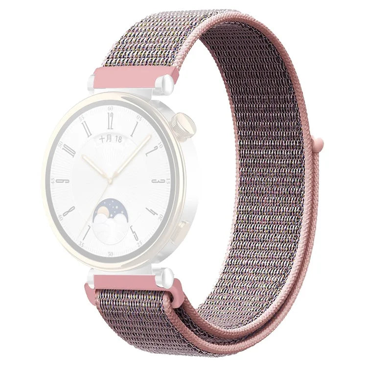 For Huawei Watch GT 4 41mm / Garmin Venu 3S Watch Band 18mm Nylon Loop Adjustable Wrist Strap