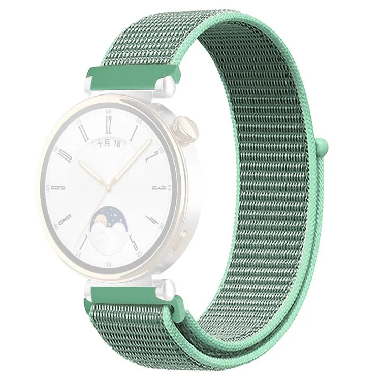 For Huawei Watch GT 4 41mm / Garmin Venu 3S Watch Band 18mm Nylon Loop Adjustable Wrist Strap
