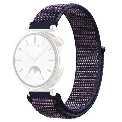 For Huawei Watch GT 4 41mm / Garmin Venu 3S Watch Band 18mm Nylon Loop Adjustable Wrist Strap