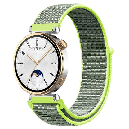 For Huawei Watch GT 4 41mm / Garmin Venu 3S Watch Band 18mm Nylon Loop Adjustable Wrist Strap