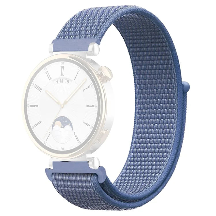 For Huawei Watch GT 4 41mm / Garmin Venu 3S Watch Band 18mm Nylon Loop Adjustable Wrist Strap