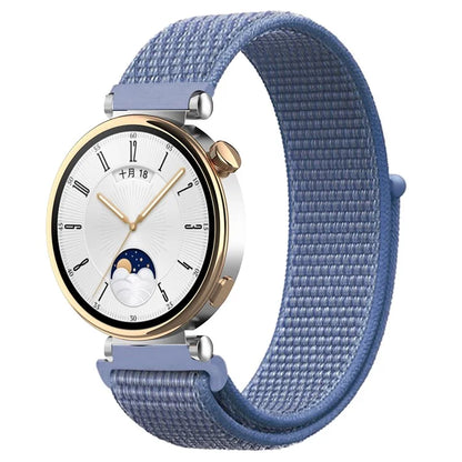 For Huawei Watch GT 4 41mm / Garmin Venu 3S Watch Band 18mm Nylon Loop Adjustable Wrist Strap