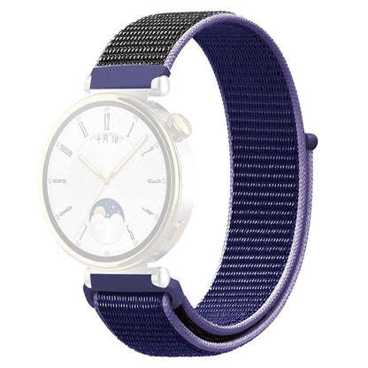 For Huawei Watch GT 4 41mm / Garmin Venu 3S Watch Band 18mm Nylon Loop Adjustable Wrist Strap