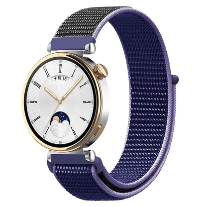 For Huawei Watch GT 4 41mm / Garmin Venu 3S Watch Band 18mm Nylon Loop Adjustable Wrist Strap