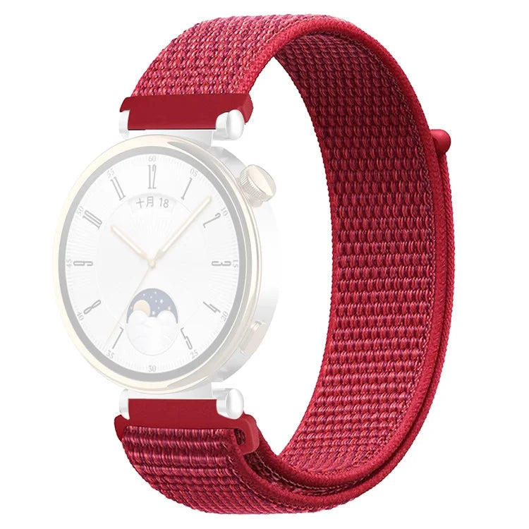 For Huawei Watch GT 4 41mm / Garmin Venu 3S Watch Band 18mm Nylon Loop Adjustable Wrist Strap