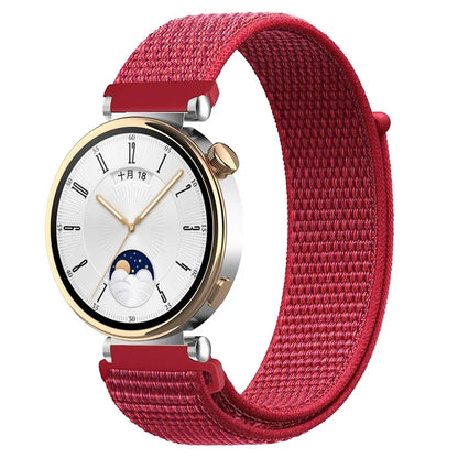 For Huawei Watch GT 4 41mm / Garmin Venu 3S Watch Band 18mm Nylon Loop Adjustable Wrist Strap