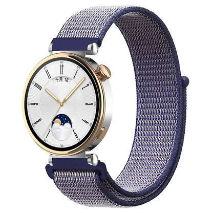 For Huawei Watch GT 4 41mm / Garmin Venu 3S Watch Band 18mm Nylon Loop Adjustable Wrist Strap