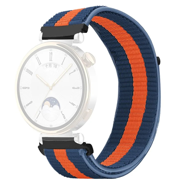 For Huawei Watch GT 4 41mm / Garmin Venu 3S Watch Band 18mm Nylon Loop Adjustable Wrist Strap