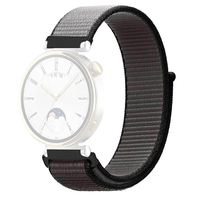 For Huawei Watch GT 4 41mm / Garmin Venu 3S Watch Band 18mm Nylon Loop Adjustable Wrist Strap