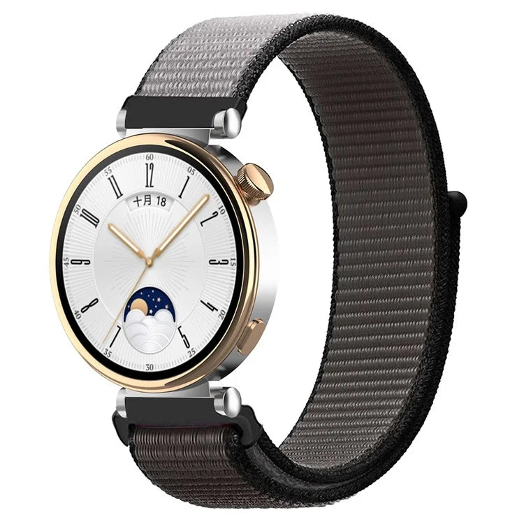For Huawei Watch GT 4 41mm / Garmin Venu 3S Watch Band 18mm Nylon Loop Adjustable Wrist Strap