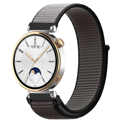 For Huawei Watch GT 4 41mm / Garmin Venu 3S Watch Band 18mm Nylon Loop Adjustable Wrist Strap
