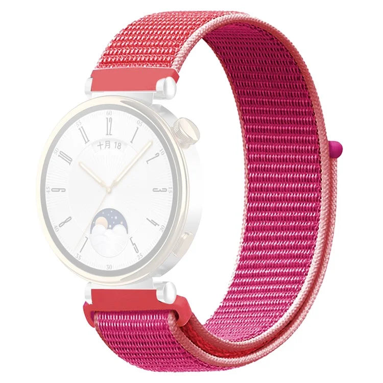 For Huawei Watch GT 4 41mm / Garmin Venu 3S Watch Band 18mm Nylon Loop Adjustable Wrist Strap