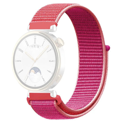 For Huawei Watch GT 4 41mm / Garmin Venu 3S Watch Band 18mm Nylon Loop Adjustable Wrist Strap