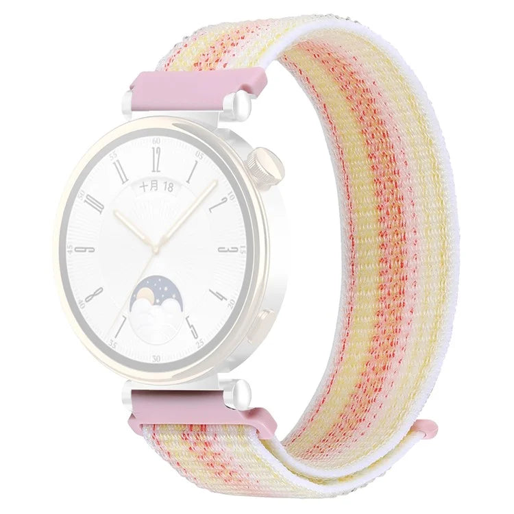 For Huawei Watch GT 4 41mm / Garmin Venu 3S Watch Band 18mm Nylon Loop Adjustable Wrist Strap