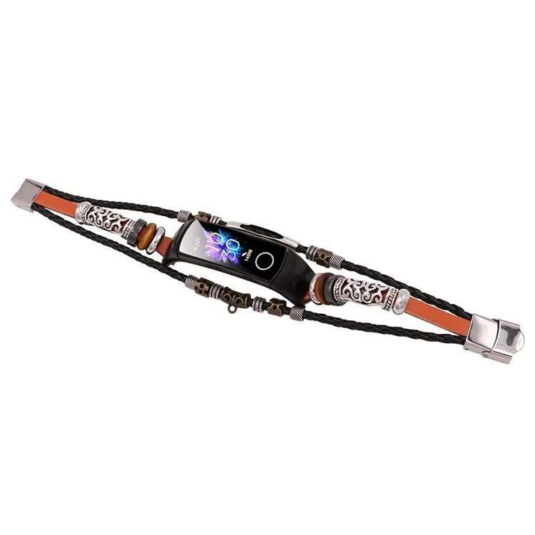 For Honor Band 4 / 5 Wrist Band Vintage Watch Beaded Bracelet