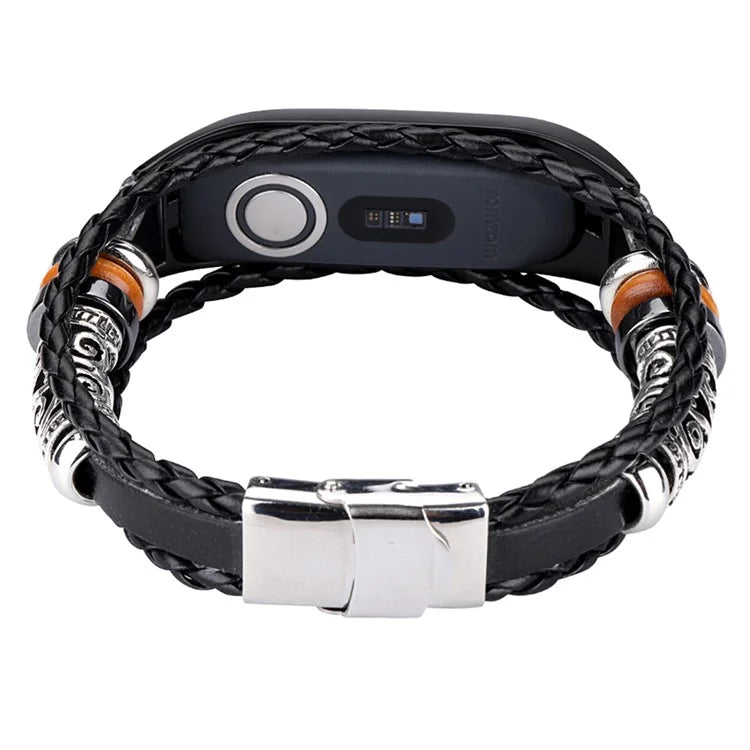 For TomTom Touch Vintage Watch Strap Ethnic Style DIY Beaded Bracelet