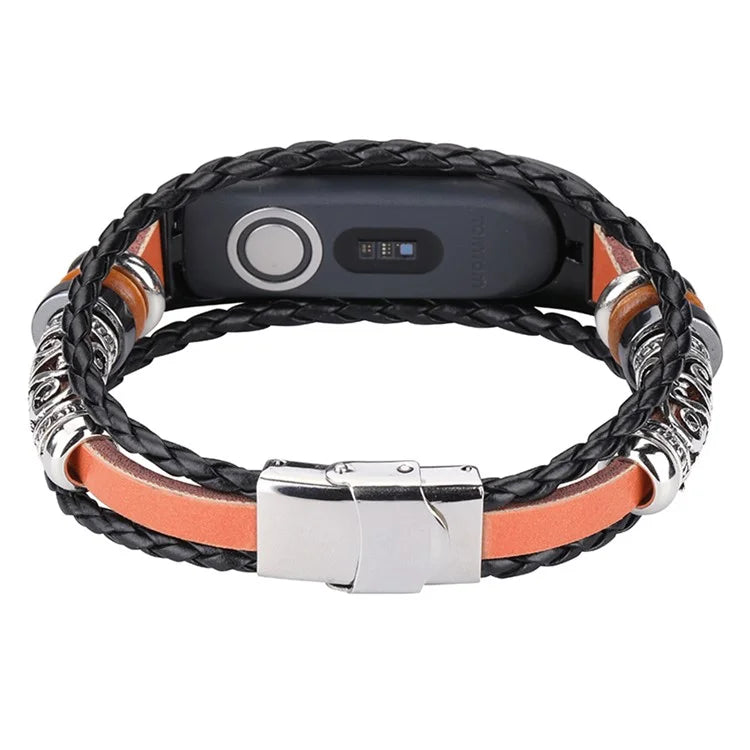 For TomTom Touch Vintage Watch Strap Ethnic Style DIY Beaded Bracelet