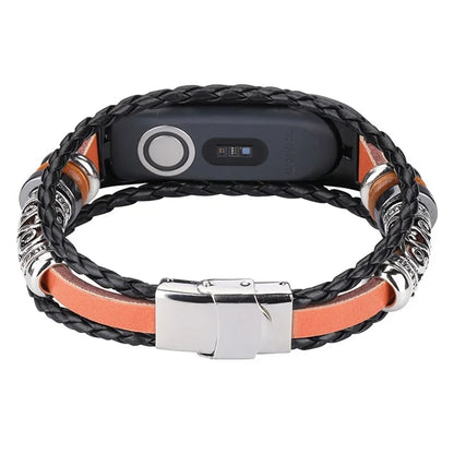 For TomTom Touch Vintage Watch Strap Ethnic Style DIY Beaded Bracelet