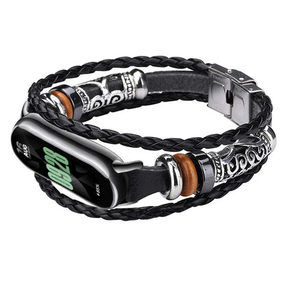 For Xiaomi Smart Band 8 / Band 8 NFC Watch Bands Ethnic Style Beaded Retro Strap with Connector