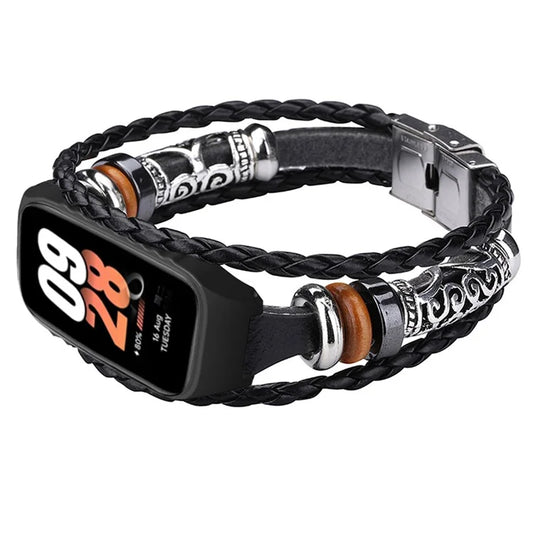 For Xiaomi Smart Band 8 Active Beads Watch Strap Ethnic DIY Watch Band Replacement