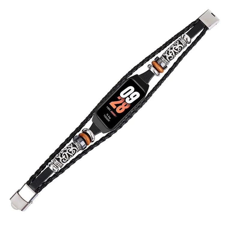 For Xiaomi Smart Band 8 Active Beads Watch Strap Ethnic DIY Watch Band Replacement