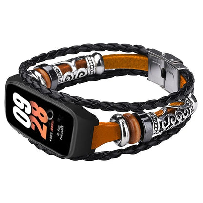 For Xiaomi Smart Band 8 Active Beads Watch Strap Ethnic DIY Watch Band Replacement