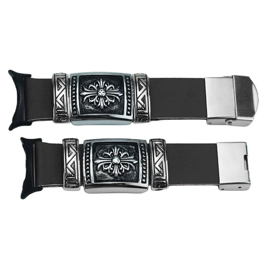 For Google Pixel Watch / Watch 2 Replacement Strap Ethnic Embossed Bracelets Watch Band