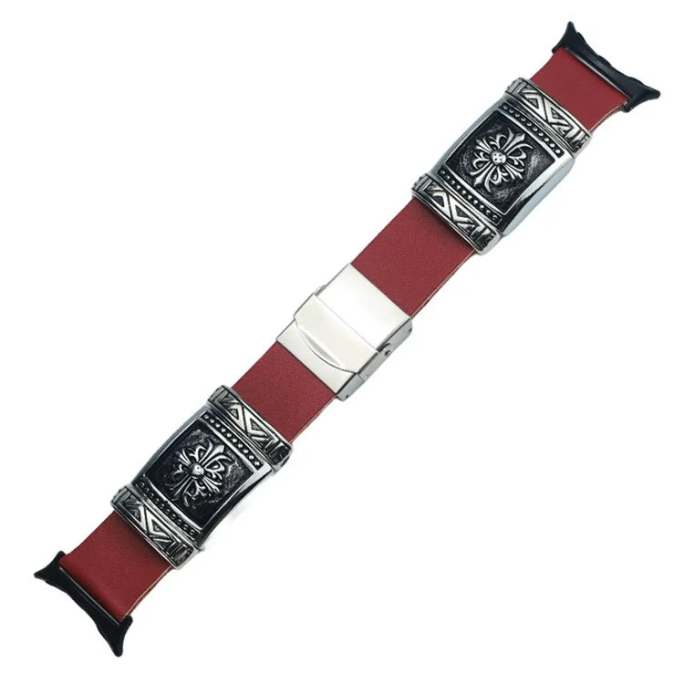 For Google Pixel Watch / Watch 2 Replacement Strap Ethnic Embossed Bracelets Watch Band