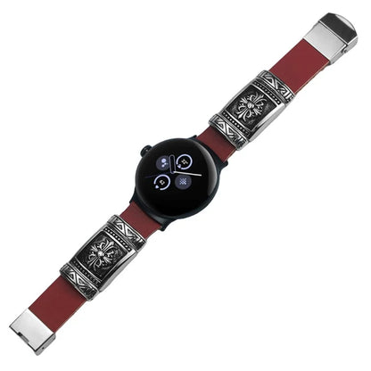 For Google Pixel Watch / Watch 2 Replacement Strap Ethnic Embossed Bracelets Watch Band