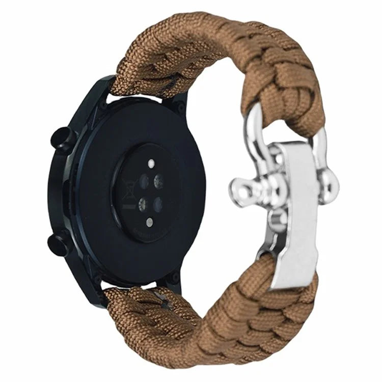 For Huawei Watch GT4 46mm / Samsung Galaxy Watch3 45mm Watch Strap 22mm Braided Rope Wrist Band
