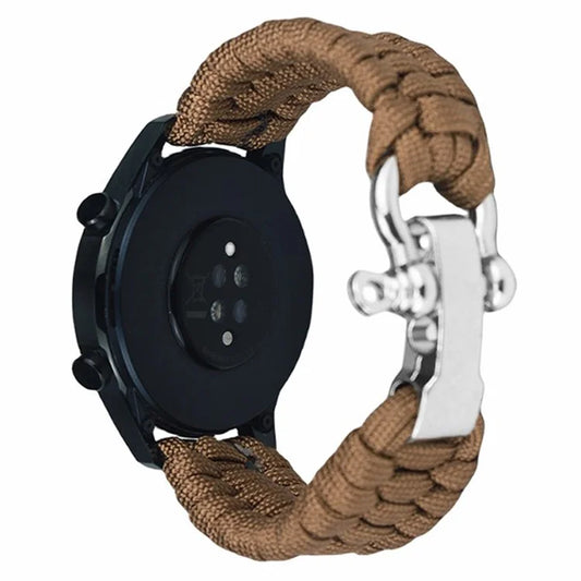 For Huawei Watch GT4 46mm / Samsung Galaxy Watch3 45mm Watch Strap 22mm Braided Rope Wrist Band