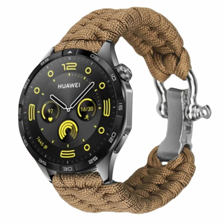 For Huawei Watch GT4 46mm / Samsung Galaxy Watch3 45mm Watch Strap 22mm Braided Rope Wrist Band
