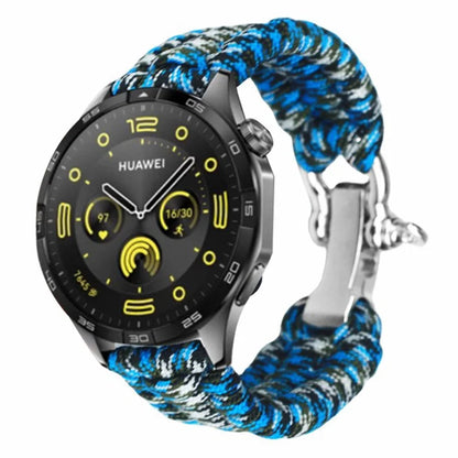 For Huawei Watch GT4 46mm / Samsung Galaxy Watch3 45mm Watch Strap 22mm Braided Rope Wrist Band