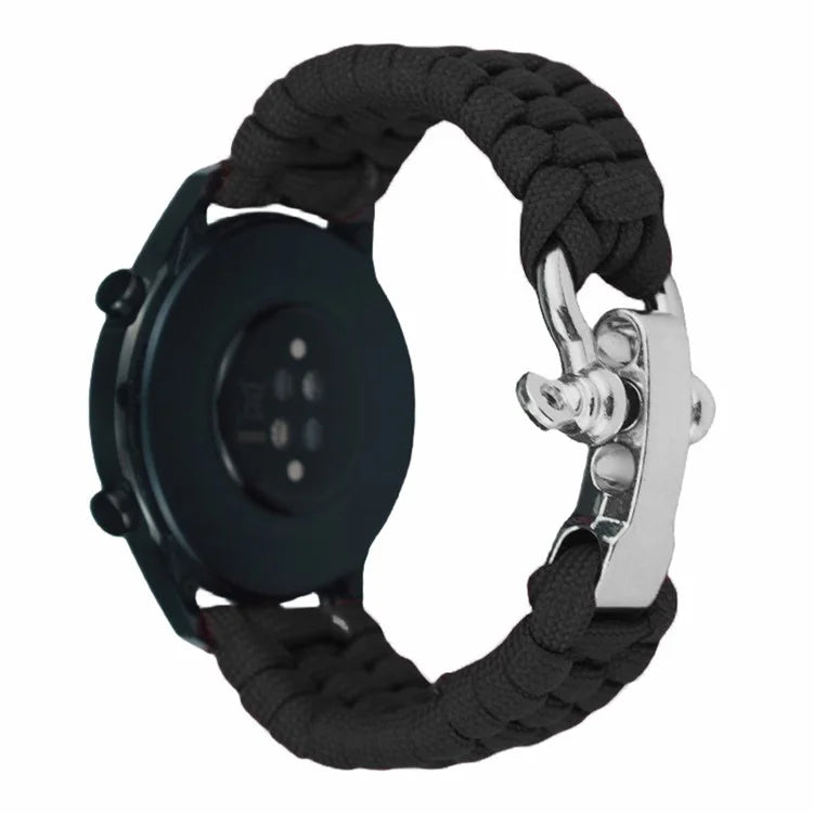 For Huawei Watch GT4 46mm / Samsung Galaxy Watch3 45mm Watch Strap 22mm Braided Rope Wrist Band