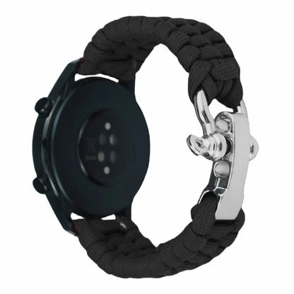 For Huawei Watch GT4 46mm / Samsung Galaxy Watch3 45mm Watch Strap 22mm Braided Rope Wrist Band