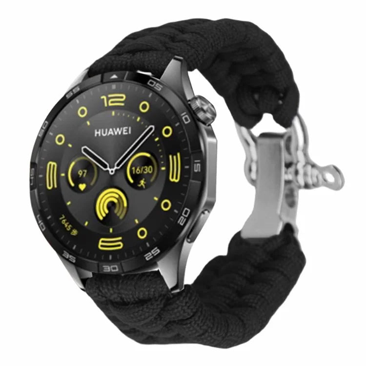 For Huawei Watch GT4 46mm / Samsung Galaxy Watch3 45mm Watch Strap 22mm Braided Rope Wrist Band