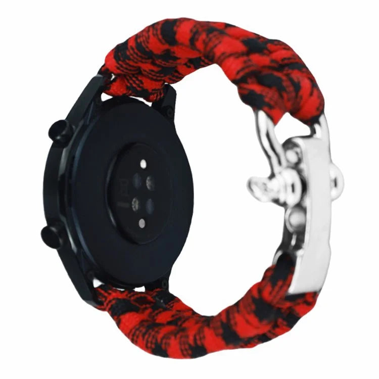 For Huawei Watch GT4 46mm / Samsung Galaxy Watch3 45mm Watch Strap 22mm Braided Rope Wrist Band