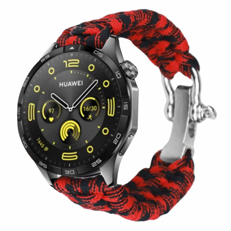 For Huawei Watch GT4 46mm / Samsung Galaxy Watch3 45mm Watch Strap 22mm Braided Rope Wrist Band
