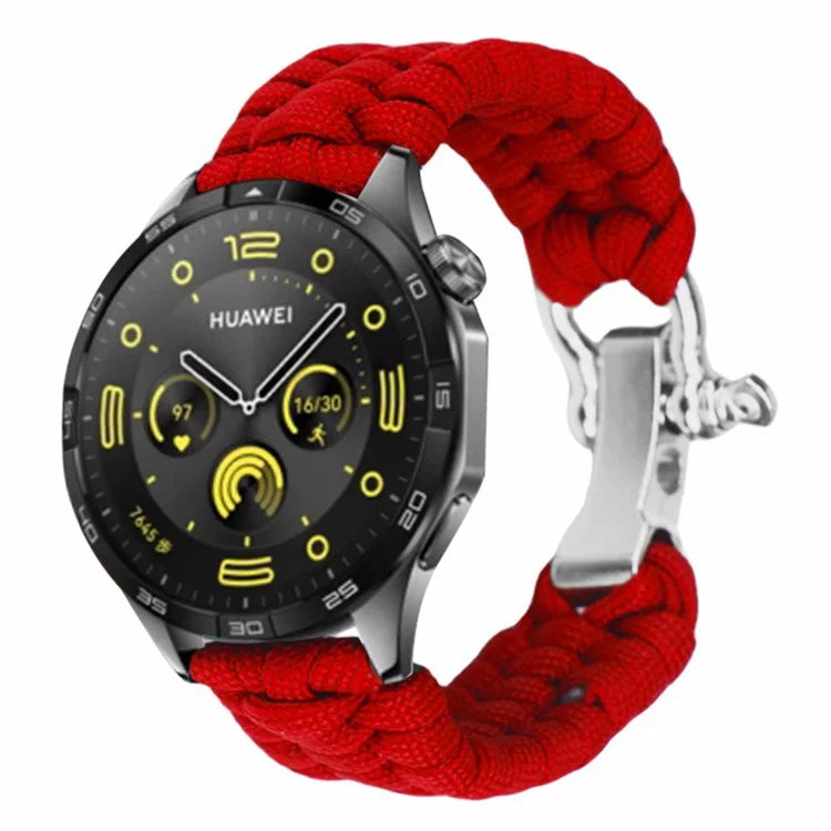 For Huawei Watch GT4 46mm / Samsung Galaxy Watch3 45mm Watch Strap 22mm Braided Rope Wrist Band