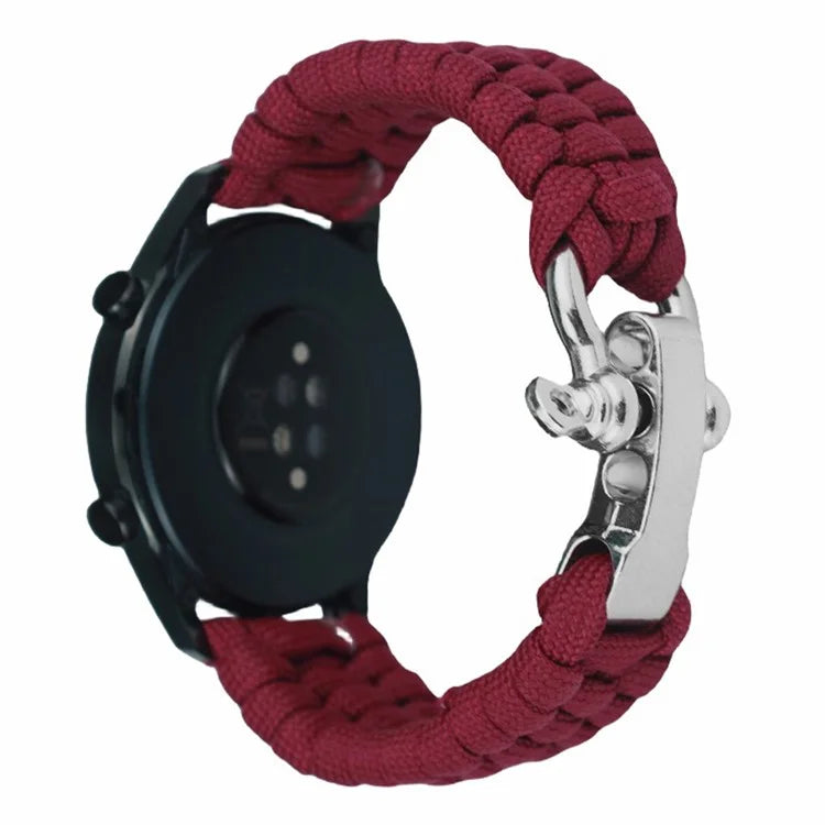 For Huawei Watch GT4 46mm / Samsung Galaxy Watch3 45mm Watch Strap 22mm Braided Rope Wrist Band
