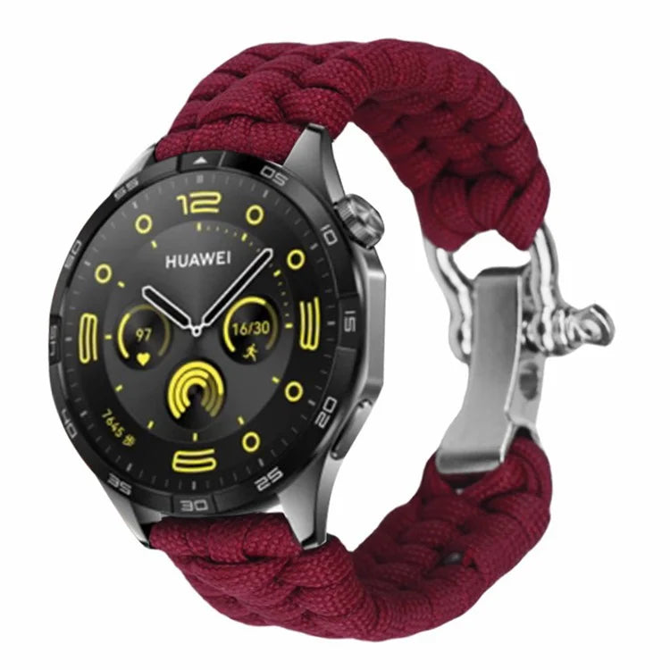 For Huawei Watch GT4 46mm / Samsung Galaxy Watch3 45mm Watch Strap 22mm Braided Rope Wrist Band