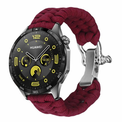 For Huawei Watch GT4 46mm / Samsung Galaxy Watch3 45mm Watch Strap 22mm Braided Rope Wrist Band