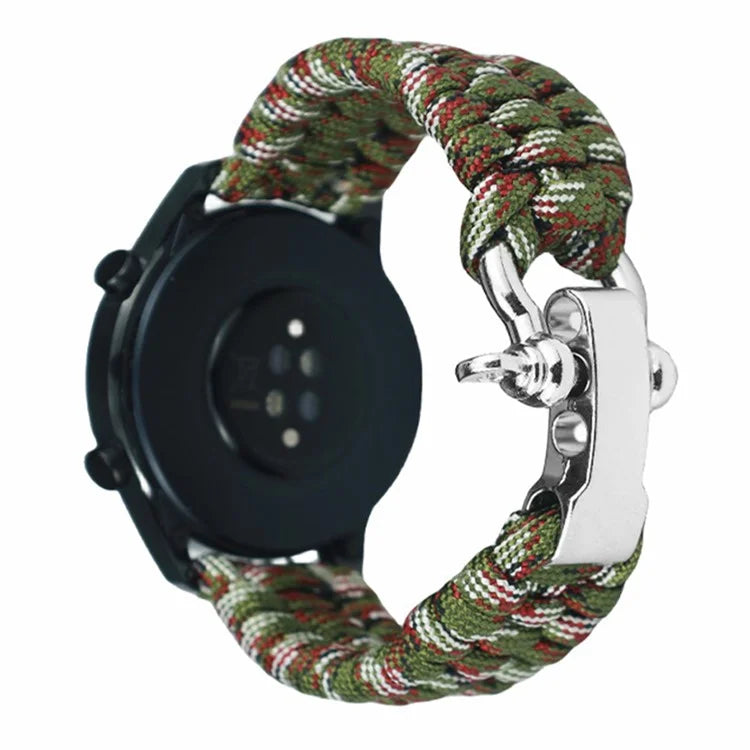 For Huawei Watch GT4 46mm / Samsung Galaxy Watch3 45mm Watch Strap 22mm Braided Rope Wrist Band
