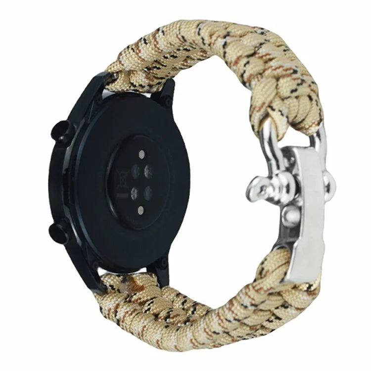 For Huawei Watch GT4 46mm / Samsung Galaxy Watch3 45mm Watch Strap 22mm Braided Rope Wrist Band