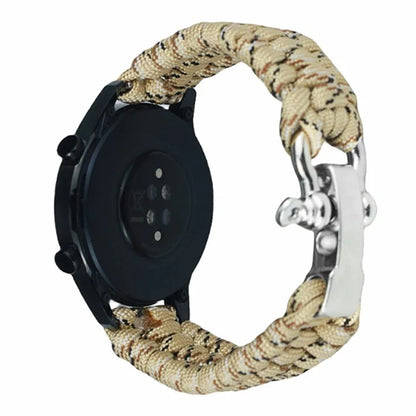 For Huawei Watch GT4 46mm / Samsung Galaxy Watch3 45mm Watch Strap 22mm Braided Rope Wrist Band